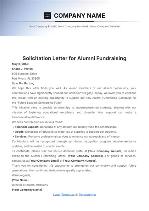 letter of solicitation example|20+ Free Editable Solicitation Letters (Templates.